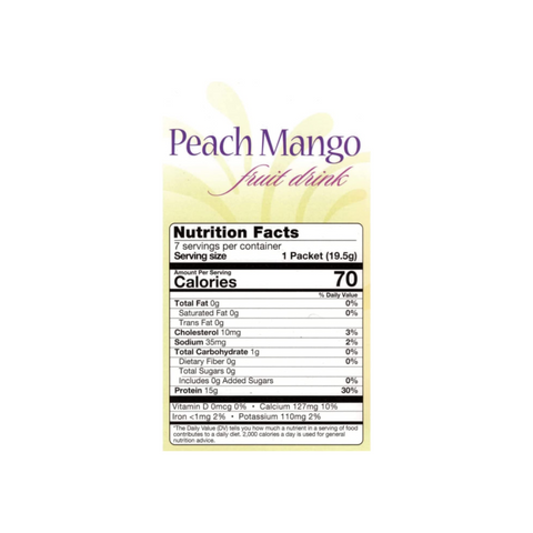 Peach Mango Fruit Drink