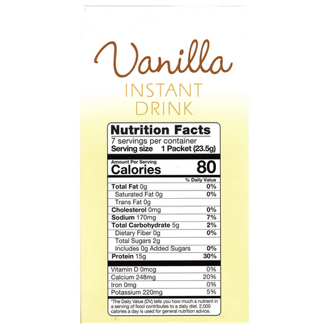 Vanilla Instant Drink